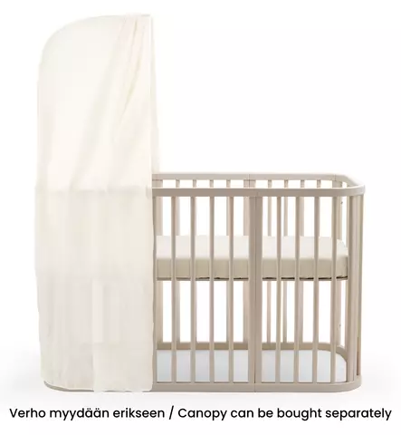 Stokke Nighti Verhotanko Pinnasänkyyn vanilla white wauva - Pinnasängyt ja kehdot - 721902 - 2