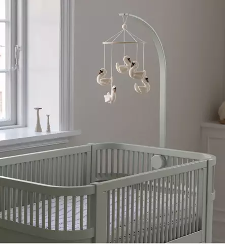 Sebra Mobile- ja verhotanko pinnasänkyyn tai kehtoon mist green wauva - Sänkymobilet ja soittolelut - 802130012 - 1