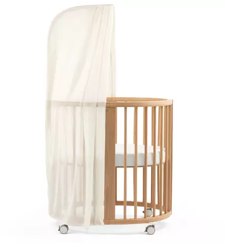 Stokke Katosverho Sleepi V3 Pinnasänkyyn birch beige wauva - Liinavaatteet ja suojat pinnasänkyyn - 599302 - 2
