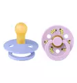 Bibs Studio Luonnonkumitutti 2-pack, Urban Garden hush violet sky wauva - Tutit ja tuttinauhat - 11051102 - 3