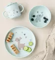 Done by Deer Lasten Ruokailusetti imukupilla celebration blue wauva - Lasten imukuppilautaset - 1593032 - 1