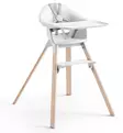 Stokke Clikk Bamboo Syöttötuoli white wauva - Syöttötuolit - 695802 - 2
