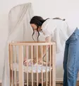 Stokke Katosverho Sleepi V3 Pinnasänkyyn birch beige wauva - Liinavaatteet ja suojat pinnasänkyyn - 599302 - 1