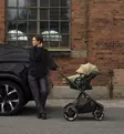 thule charm 2-in-1 yhdistelmävaunut lastenvaunut musta black wauva - Yhdistelmävaunut - 11500502 - 45