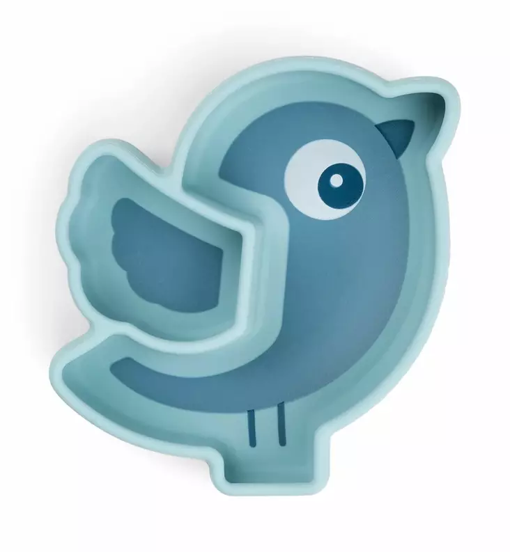 done_by_deer_birdee_silikonikulho_imukupilla_wauva - Lasten imukuppilautaset - 1749352 - 1