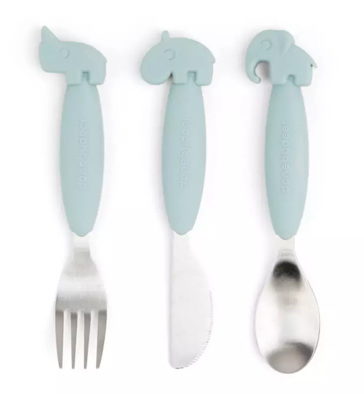 Done_by_Deer_easy_grip_cutlery_set_blue_sininen_silikoni_metalli_laste=
n_aterinsetti_wauva - Lasten ensilusikat ja aterimet - 1126862 - 1