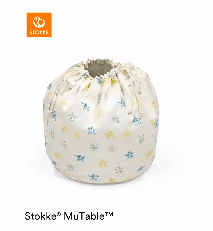 Stokke_mutable_leikkip=C3=B6yd=C3=A4n_lelus=C3=A4kki_s=C3=A4ilytyspuss=
i_Multicolor_Stars_wauva - Leikkipöydät ja -tuolit - 627202 - 1