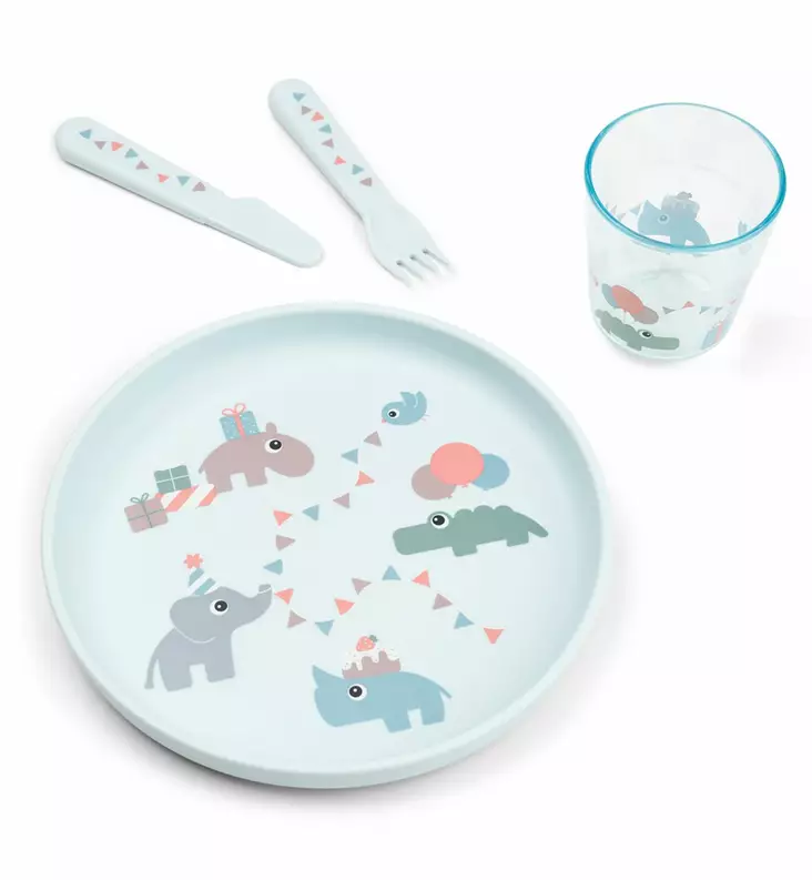 Done by Deer lasten astiasetti ruokailusetti ruokailuvÃ¤lineet wauva - Lasten kulhot ja lautaset - 1546102 - 1