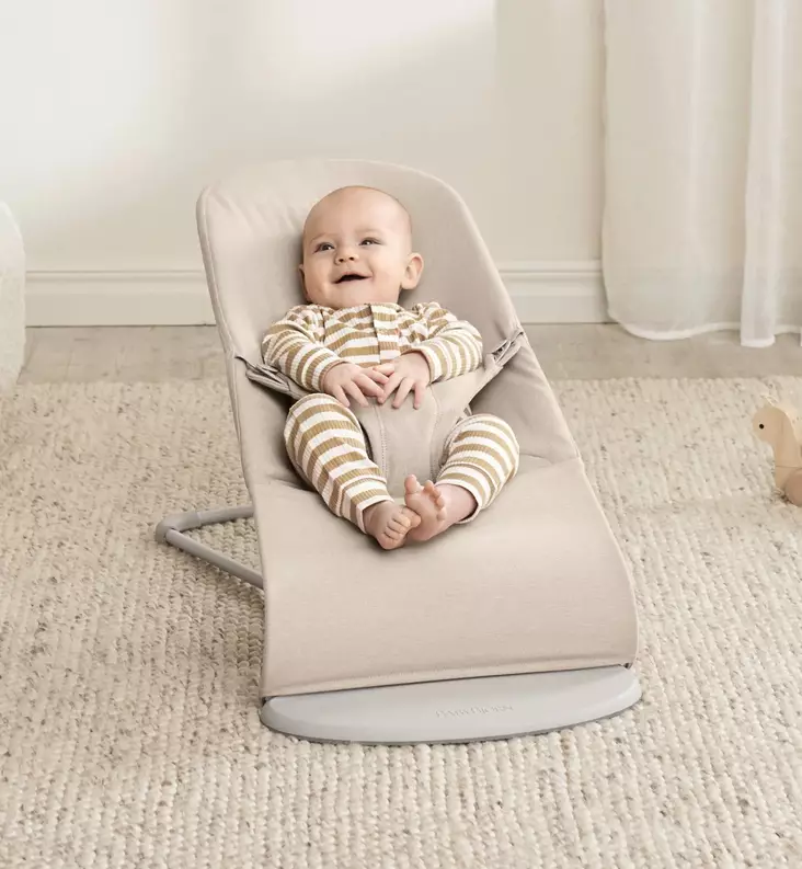 Baby björn bouncer bliss sitteri vaalean beige wauva - Sitterit ja keinut - 006032 - 1