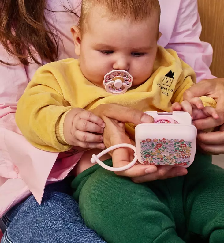 Bibs Boheme Liberty Luonnonkumitutti 2-pack blossom baby pink wauva - Tutit ja tuttinauhat - 24035102 - 1