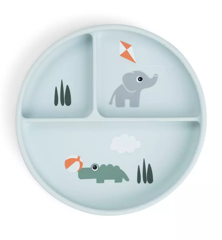 Done by Deer imukuppilautanen lokeroilla wauva - Lasten imukuppilautaset - 1759582 - 1