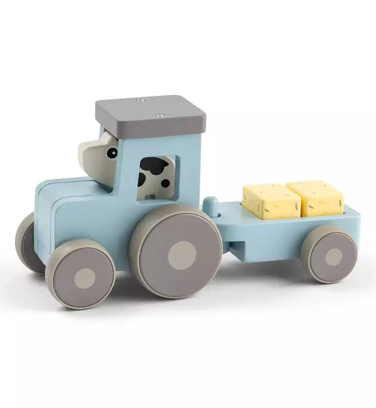 Done by Deer Tiny Farm Puinen Traktori wauva - Puuhalelut taaperoille - 4954002 - 1