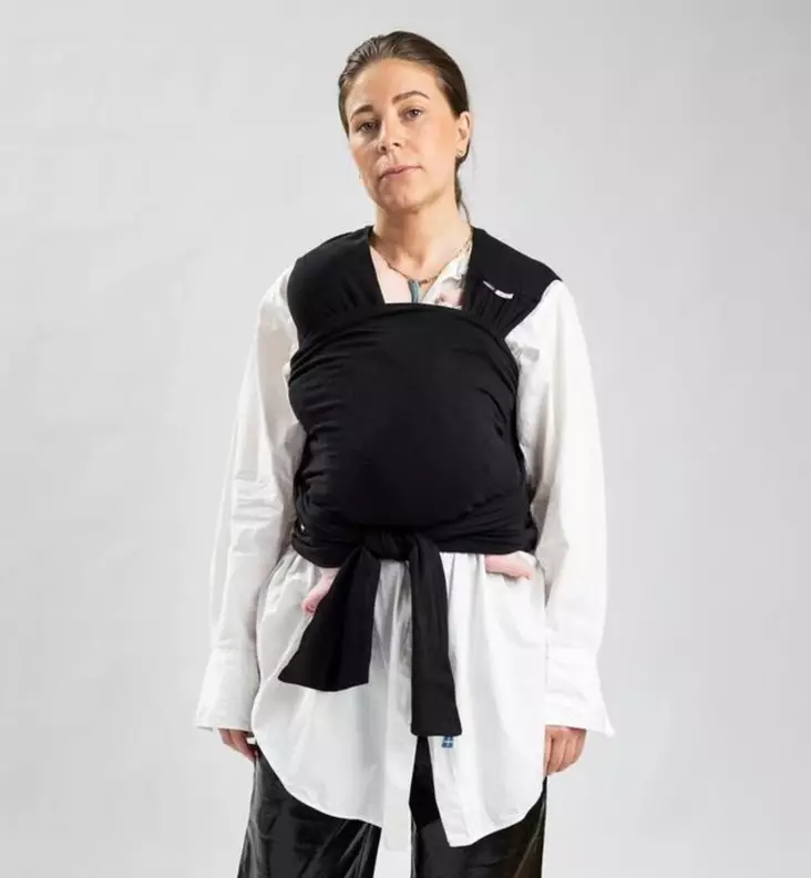 Najell_Wrap_esisidottu_kantoliina_charcoal_black_wauva - Kantoliinat - N318013_2 - 1