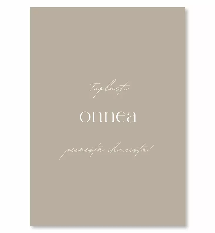 AINIA Onnittelukortti, Tuplasti Onnea - Onnittelukortit - AIN-02 - 1