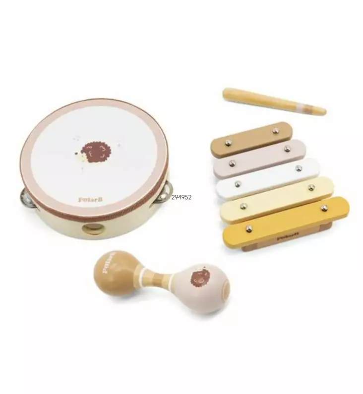 polar_b_musiikkisetti_beige_wauva - Puuhalelut taaperoille - 294952 - 1