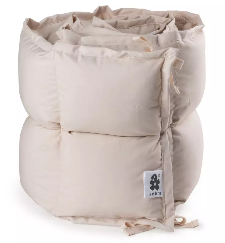 Sebra pinnasängyn reunapehmustebirchbark rose wauva - Pinnasängyn reunapehmusteet ja patjat - 100430022 - 1