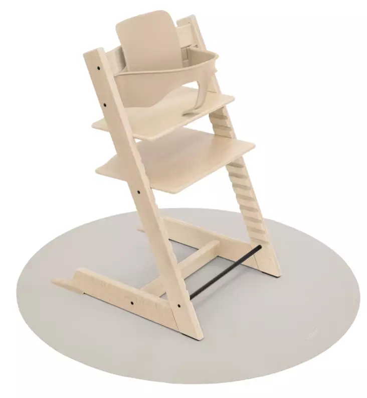 Stokke Suojamatto Syöttötuolin alle cashmere grey wauva - Syöttötuolien lisävarusteet - 714502 - 1
