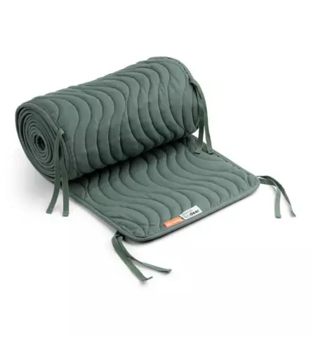 Done_by_deer_pinnas=C3=A4ngyn_reunapehmuste_tikattu_green_vihre=C3=A4_=
wauva - Pinnasängyn reunapehmusteet ja patjat - 2323783 - 1