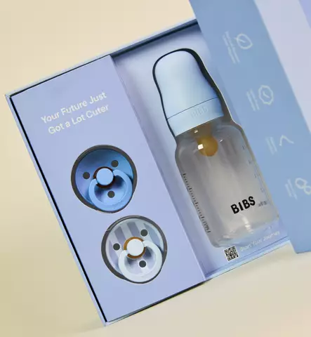 Bibs Tuttipullo & 2 kpl Tutteja sprinkle blue wauva - Tutit ja tuttinauhat - 7500143 - 1