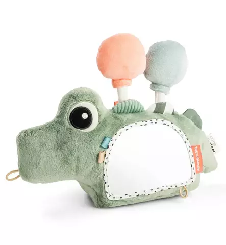 Done by Deer Aktiviteettilelu peilillä croco green wauva - Vaunu- ja aktiviteettilelut vauvoille - 4163443 - 2