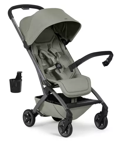 Joolz Aer2 Matkrattaat Starttipaketti turvakaarella ja mukitelineellä sage green wauva - Matkarattaat - 320443 - 1
