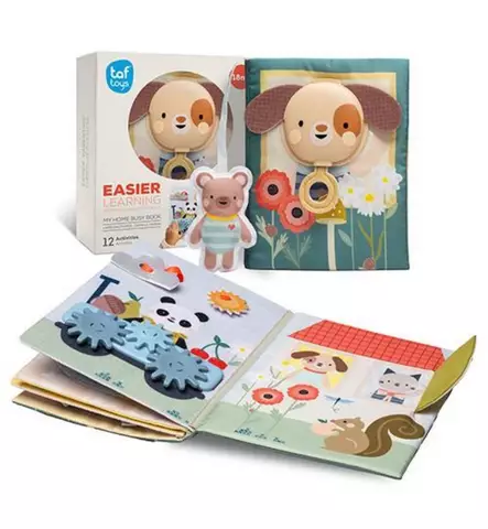 Taf Toys My Home Ensikirja / Aktiviteettikirja wauva - Ensikirjat ja pehmokirjat - 306443 - 2