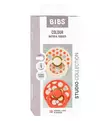 Bibs Colour Studio Tutti 2-pack Latex polka dot ivory tango wauva - Tutit ja tuttinauhat - 11041103 - 7