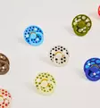 Bibs Colour Studio Tutti 2-pack Latex polka dot ivory tango wauva - Tutit ja tuttinauhat - 11041103 - 8