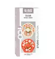 Bibs Colour Studio Tutti 2-pack Latex polka dot ivory tango wauva - Tutit ja tuttinauhat - 12041103 - 7