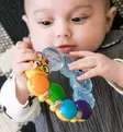 Baby Einstein Teether-Pillar Purulelu/Helistin wauva - Vaunu- ja aktiviteettilelut vauvoille - BE-10573 - 1
