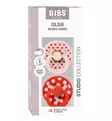 Bibs Studio Colour Luonnonkumitutti 2-pack polka dot wauva - Tutit ja tuttinauhat - 11034103 - 12