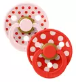 Bibs Studio Colour Luonnonkumitutti 2-pack polka dots wauva - Tutit ja tuttinauhat - 12034103 - 2