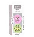 Bibs Studio Luonnonkumitutti 2-pack, Urban Garden ballet matcha wauva - Tutit ja tuttinauhat - 11048103 - 4