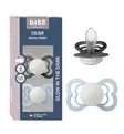 Bibs Supreme Yötutti 2-pack baby blue glow iron glow wauva - Tutit ja tuttinauhat - 260433 - 8