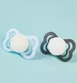 Bibs Supreme Yötutti 2-pack baby blue glow iron glow wauva - Tutit ja tuttinauhat - 260433 - 2