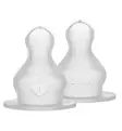 Bibs Tuttipäät silikonia 2-pack fast flow wauva - Tuttipullot ja tuttipäät - 5000013 - 1