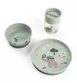 done by deer foodie ruokailusetti imukuppilautaset 360 muki tiny trails green wauva - Lasten imukuppilautaset - 1566133 - 2