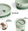 done by deer foodie ruokailusetti imukuppilautaset 360 muki tiny trails green wauva - Lasten imukuppilautaset - 1566133 - 5