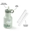 Done by Deer Lasten metallinen pillipullo, 350 ml playground green wauva - Lasten mukit, nokkamukit ja pillimukit - 1011623 - 4