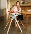 Stokke Clikk Bamboo Syöttötuoli fjord blue wauva - Syöttötuolit - 695803 - 21