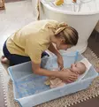 Stokke Flexi Bath XL Bundle Starttipaketti, Lasten kylpyamme + kylvetystuki ocean blue wauva - Vauvan kylvettäminen - 639613 - 2