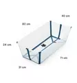 Stokke Flexi Bath XL Bundle Starttipaketti, Lasten kylpyamme + kylvetystuki ocean blue wauva - Vauvan kylvettäminen - 639613 - 6