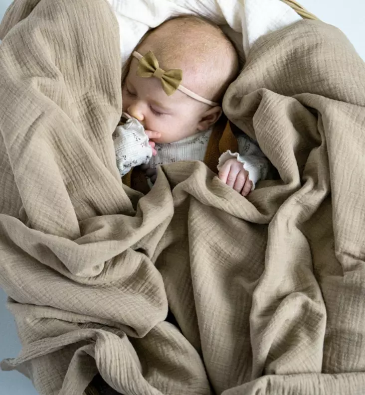 wauva, unavaate, natural beige, vauvan pussilakana - Liinavaatteet ja suojat pinnasänkyyn - 84355 - 1