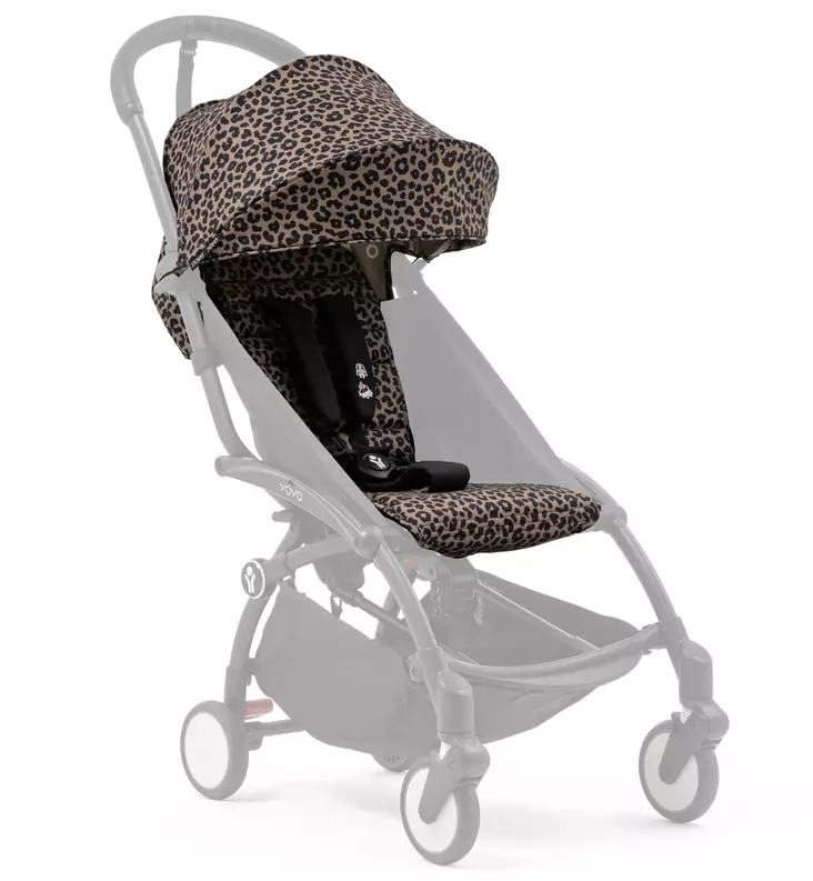 Stokke Yoyo3 Matkarattaan istuinkankaat leopard wauva - Rungot, vaunukopat ja istuinkankaat - 646413 - 1