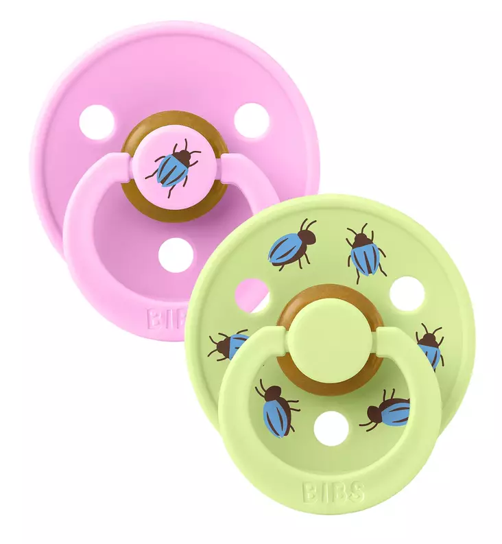Bibs Studio Luonnonkumitutti 2-pack, Urban Garden ballet matcha wauva - Tutit ja tuttinauhat - 11048103 - 1