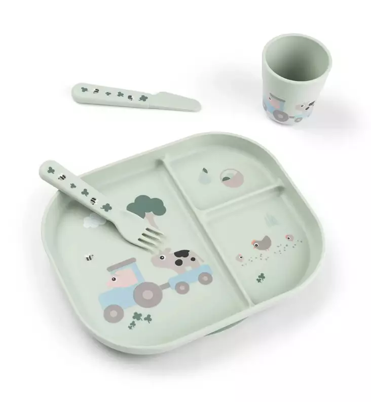 done_by_deer_ruokailusetti_imukuppilautasella_wauva - Lasten kulhot ja lautaset - 1556203 - 1