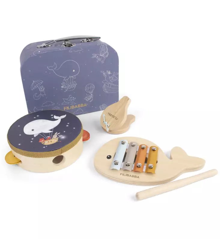 filibabba ensimmäinen soitinsetti soittimet puiset lelut wauva - Puuhalelut taaperoille - FI-03823 - 1
