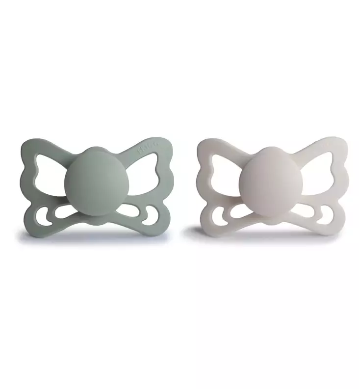 Frigg tutti Butterfly - Anatominen/silikoni, 2-pack wauva - Tutit ja tuttinauhat - 100493 - 1