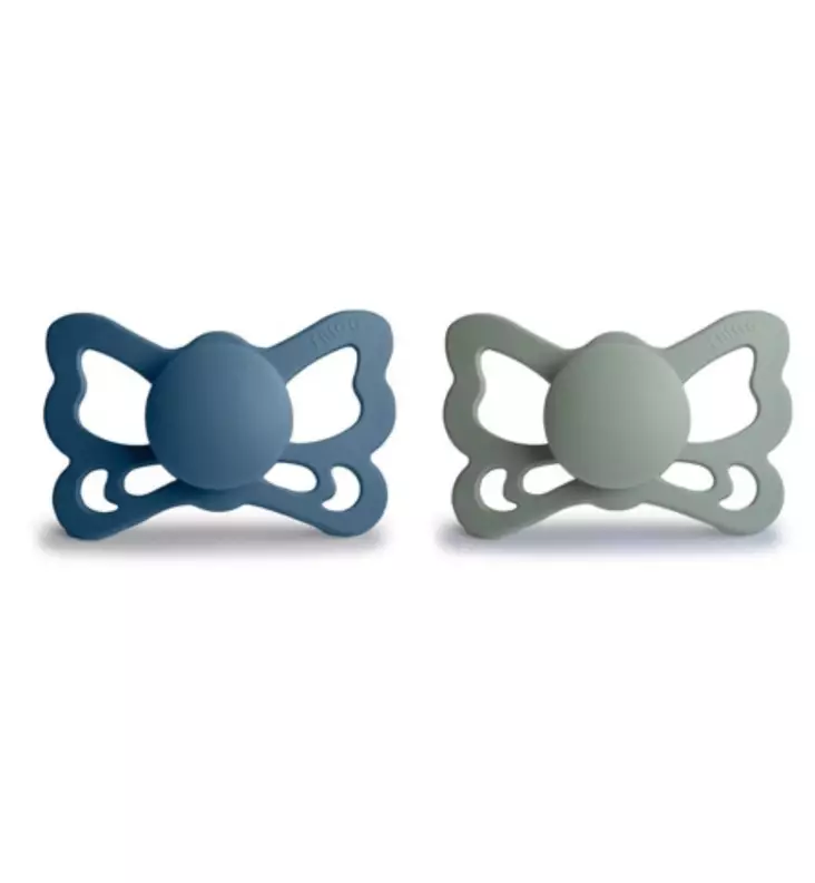 Frigg tutti Butterfly - Anatominen/silikoni, 2-pack - Tutit ja tuttinauhat - 101963 - 1
