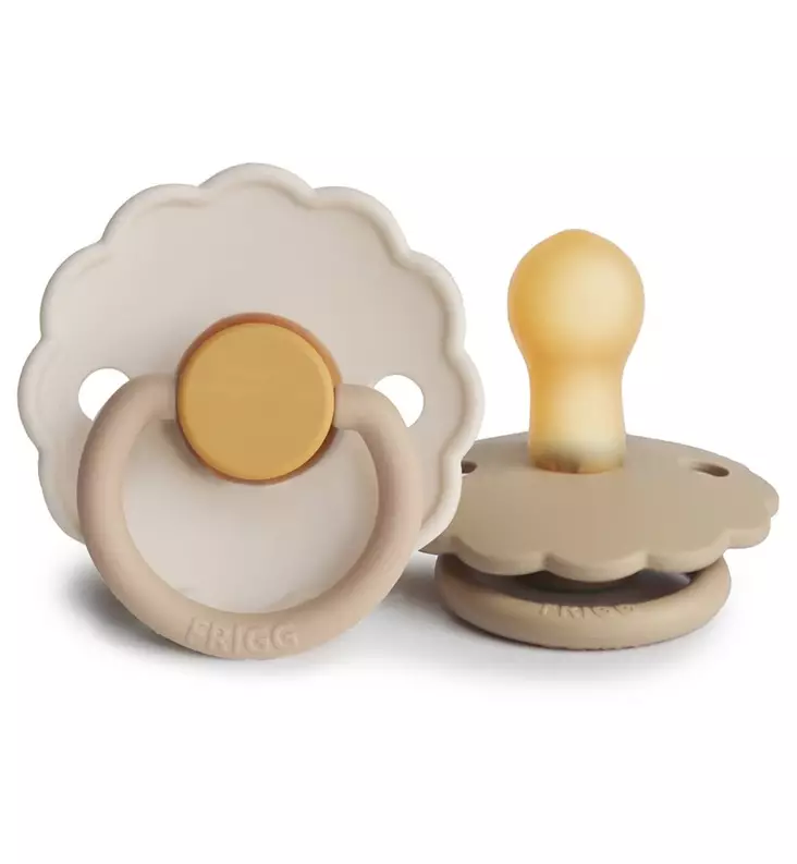 Frigg tutti Daisy - Pyöreä luonnonkumi, 2-pack - Tutit ja tuttinauhat - 101943 - 1